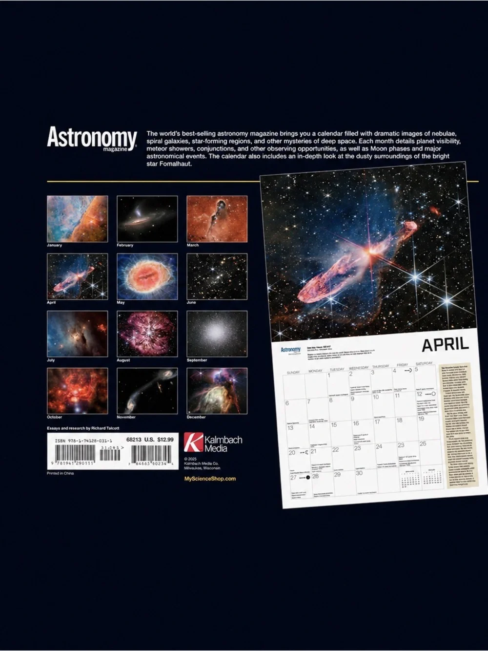 Collectible 2025 Deep Space Mysteries Calendar - Black